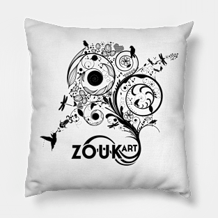 The Tree of Zouk black Pillow