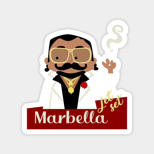 La Jet Set De Marbella Magnet by soniapascual