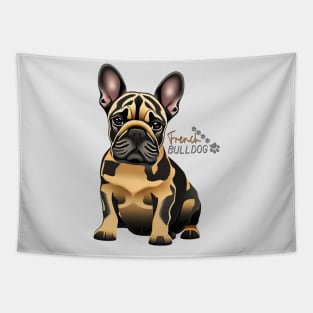 The most popular breed in the USA - the French Bulldog. Merle Tapestry