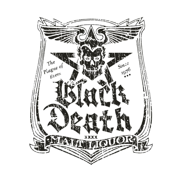 Black Death Malt Liquor 70s Black - VINTAGE RETRO STYLE by lekhartimah