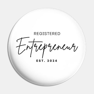 Registered entrepreneur est 2024 Pin