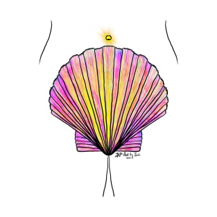 Shell scallop fertility symbol T-Shirt