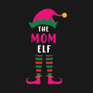 mom elf family matching christmas T-Shirt