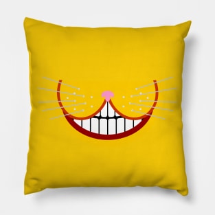 Yellow smiley cat Pillow