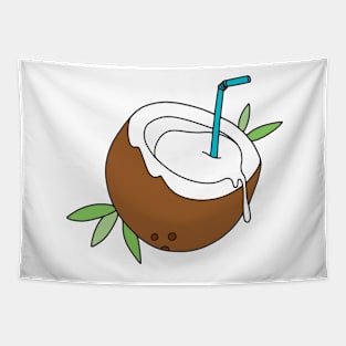 Tropical Coconut Water Drink Tapestry