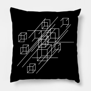 geometric opart squares composition Pillow