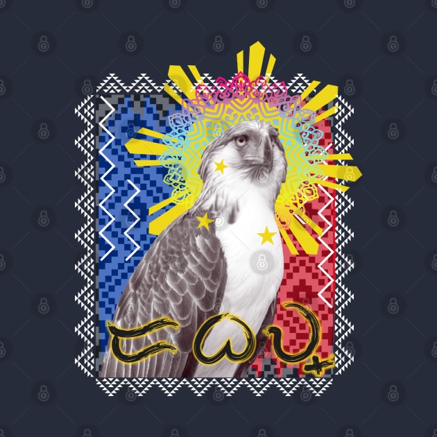 Philippine Eagle Baybayin word Dabaw (Davao) by Pirma Pinas