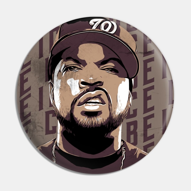 Ice cube rapper vintage, brown poster vector Pin by Degiab