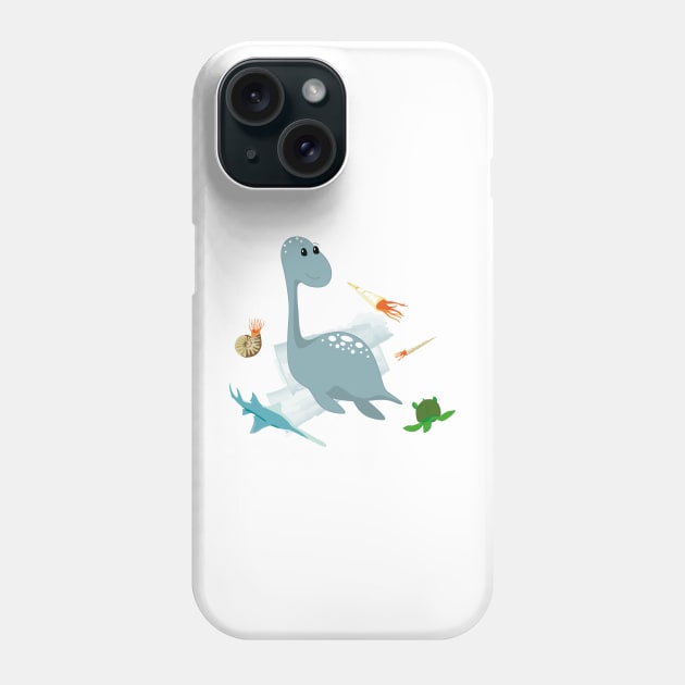 plesiosaurus Phone Case by masslos