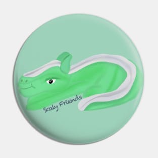 Glen the green Dino - The Scaly Friend's Collection Artwort By TheBlinkinBean Pin