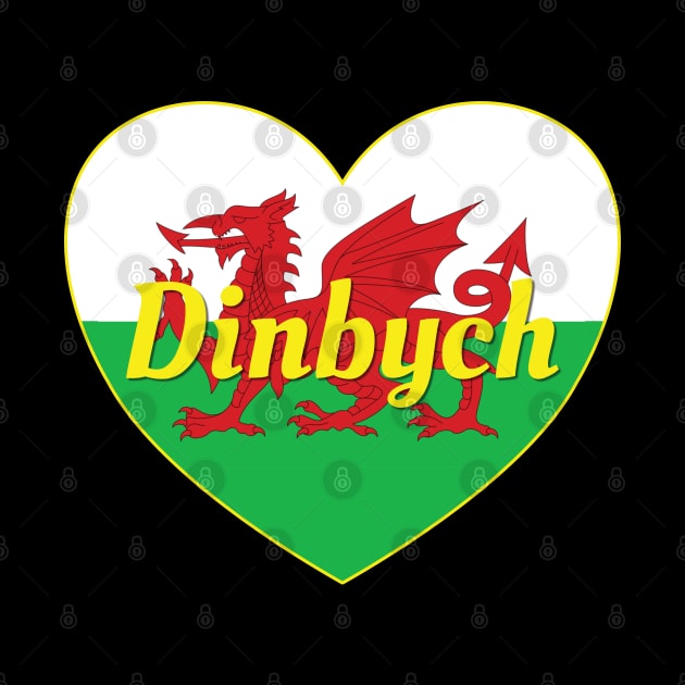 Dinbych Cymru UK Baner Cymru Calon by DPattonPD