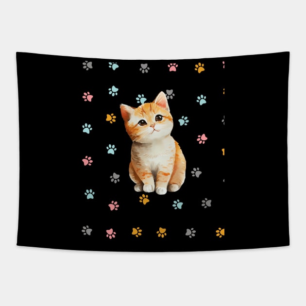 Cats cute Tapestry by smailyd
