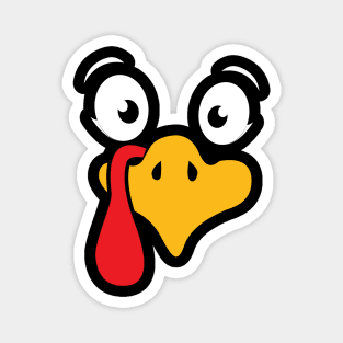 Thanksgiving Turkey Face Magnet