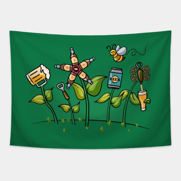 Beer Garden Tapestry by ACraigL