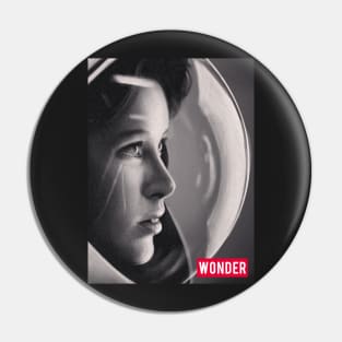 Space Girl Longing for the Unknown (WONDER) Pin