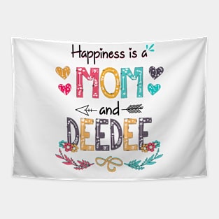 Happiness Is A Mom And Deedee Wildflower Happy Mother's Day Tapestry