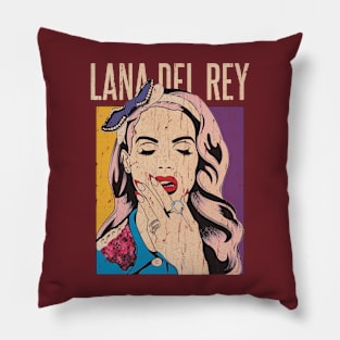 Beautiful Del Rey Vintage Look Design Pillow