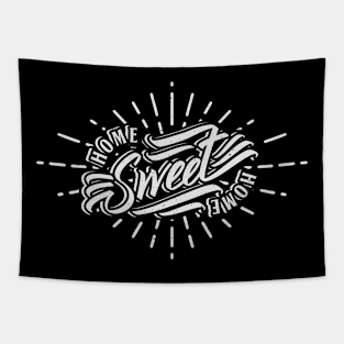 home sweet home vintage typography Tapestry