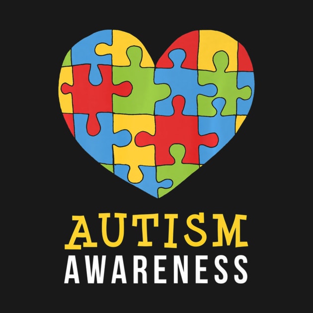 Autism Awareness Puzzle Heart by CarolIrvine