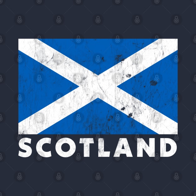 Faded Style Scottish Flag Design by DankFutura