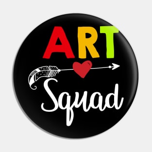 Art Squad Teacher Back To School Pin