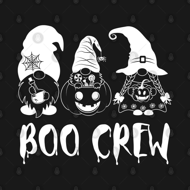 Boo Crew Halloween With Gnomes Halloween Pumpkins by Arts-lf