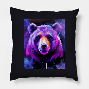 Bear Painting Pillow