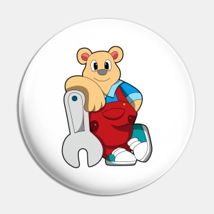 Bear as Mechatronics engineer with Wrench Pin