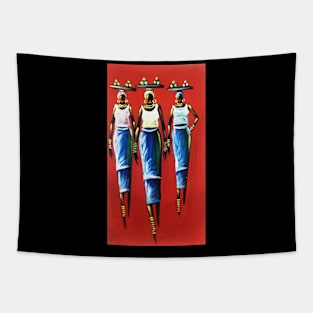 African Woman Carrying Fruits, Black History Tapestry