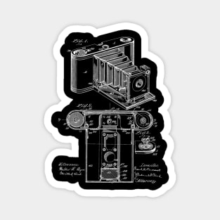 Photographic Camera Vintage Patent Hand Drawing Magnet