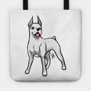 Dog - Boxer - White Tote