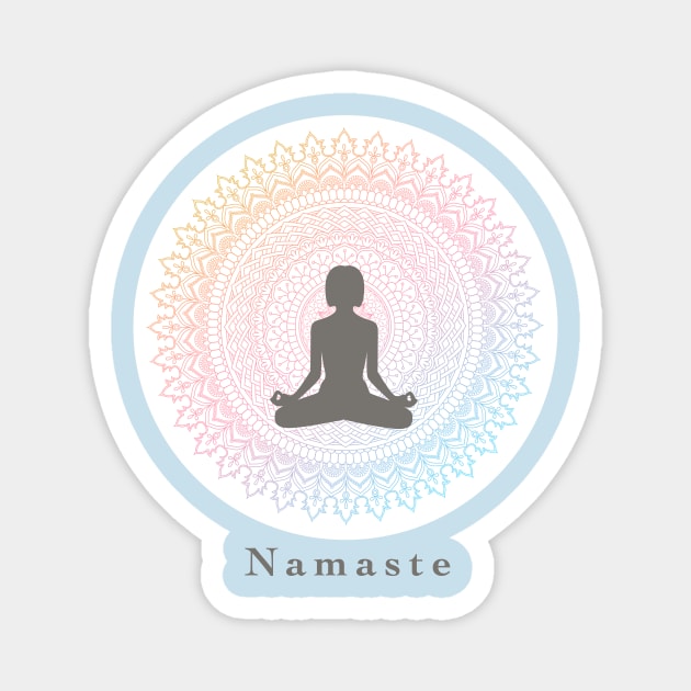 Namaste Magnet by CleverboyDsgns