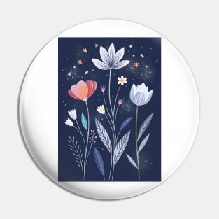 Flowers Artwork Pin