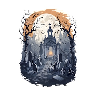 Midnight's halloween: The Haunted Graveyard T-Shirt