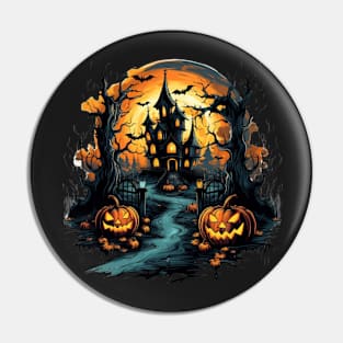 Scary halloween town Pin