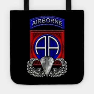 Proud 82nd Airborne Division Veteran Parachutist Wings Tote