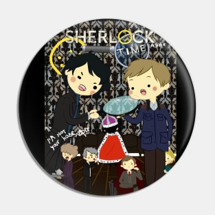 Sherlock Adventure Time Fan Art Pin