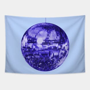 Iridescent Indigo Disco Ball Tapestry