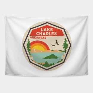 Lake Charles Arkansas Colorful Scene Tapestry