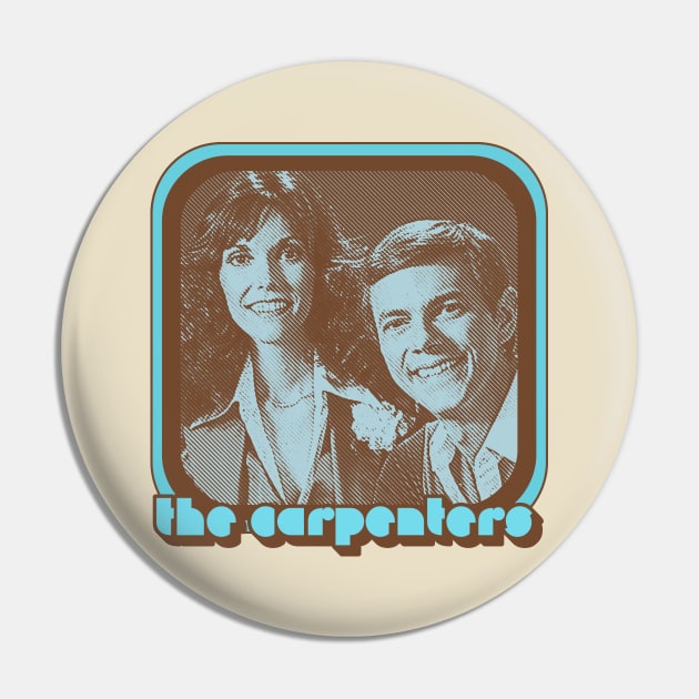 The Carpenters / Retro 70s Style Fan Design Pin by DankFutura