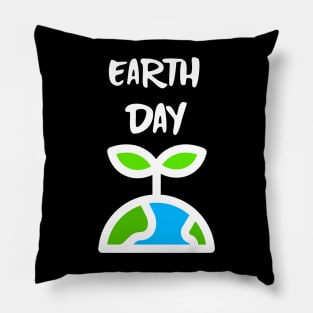 EARTH Day Celebration Save Our Planet White Pillow