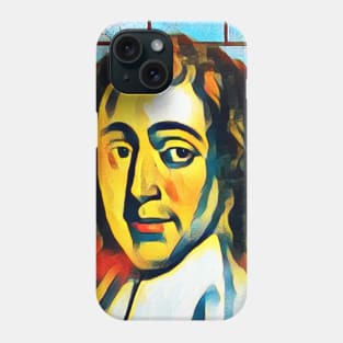 Baruch Spinoza Abstract Portrait | Baruch Spinoza Artwork 3 Phone Case