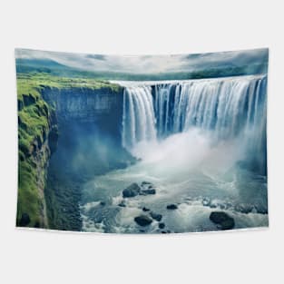 Waterfall Majestic Beautiful Landscape Tapestry