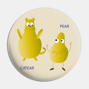 Cat Pear Meow Pin