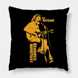 Le Métèque - Georges Moustaki's Iconic Chanson Pillow