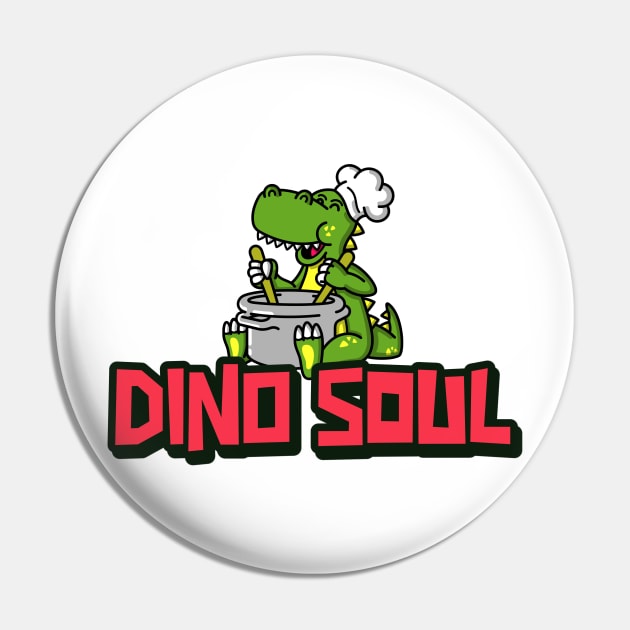 Dino Soul Cute Dino Pin by TV Dinners
