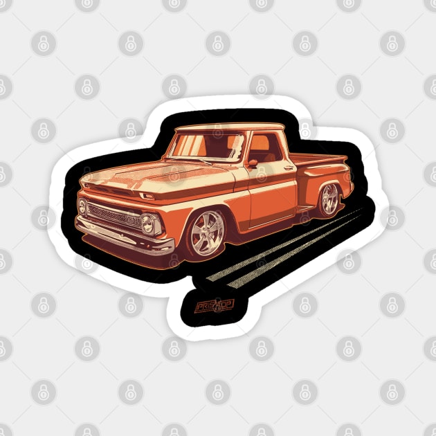 Street chevy c10 Magnet by Saturasi