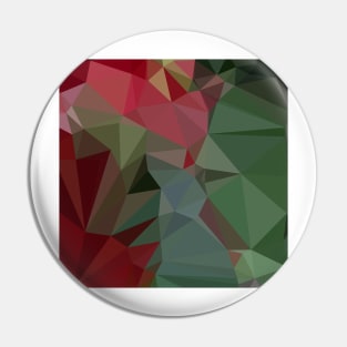 Deep Carmine Pink Abstract Low Polygon Background Pin