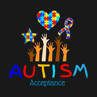 Autism Acceptance for Autism warrior T-Shirt