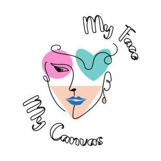 My face, my canvas T-Shirt
